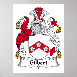 Gilbert Family Crest Poster
