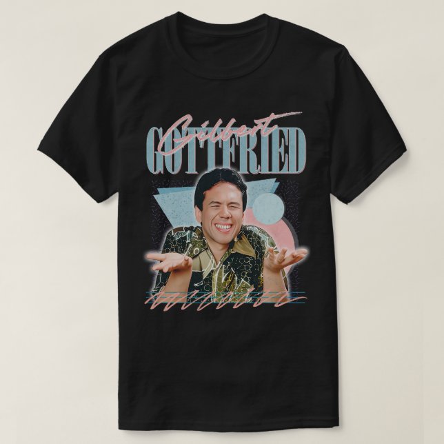 Gilbert Gottfried Retro Fan Art Design T-Shirt (Design Front)