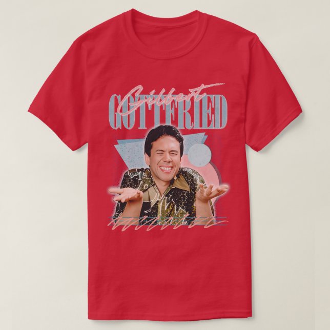 Gilbert Gottfried Retro Fan Art Design T-Shirt (Design Front)