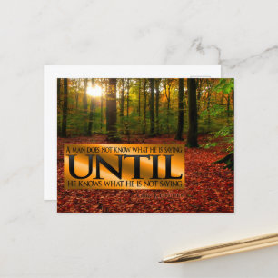 Gilbert K. Chesterton Inspirational Quote "Saying" Postcard