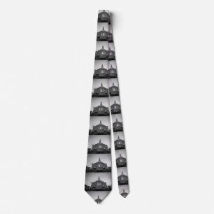 Gilbert LDS Temple in black and white Tie