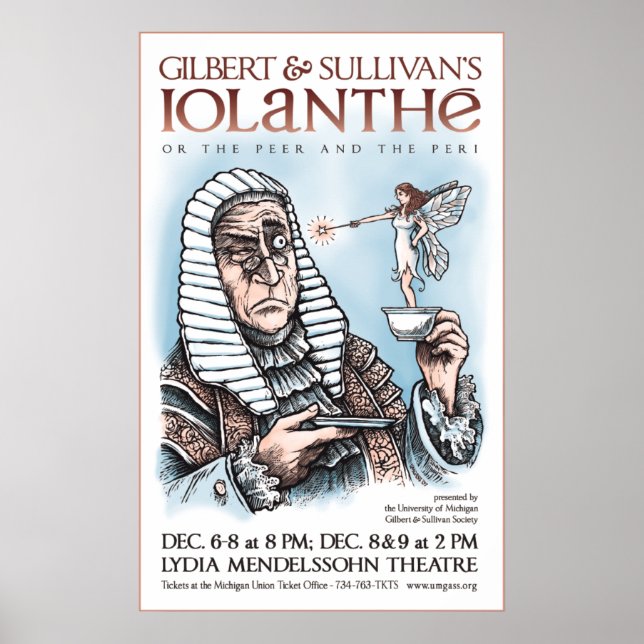 Gilbert & Sullivan's Iolanthe Poster (Front)