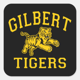Gilbert Tigers Square Sticker