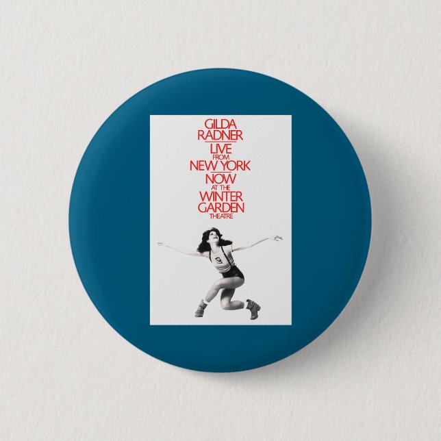Gilda Radner Live From New York _1  6 Cm Round Badge (Front)