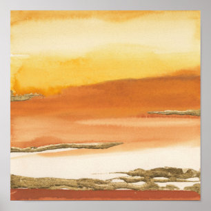 Gilded Amber I v2 Abstract Print