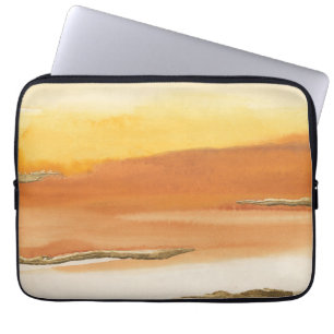 Gilded Amber I v2 Abstract Print Laptop Sleeve