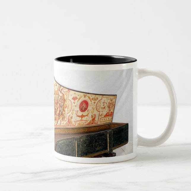 Gilded and painted harpsichord Two-Tone coffee mug (Right)