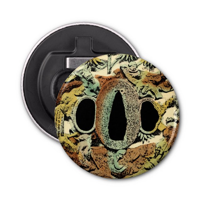 Gilded Asian Medallion by Vision Studio Bottle Opener (Front)