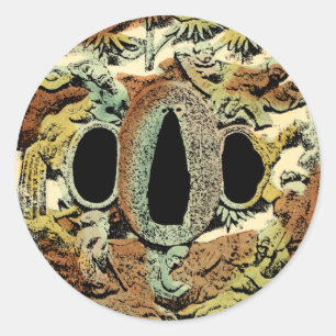 Gilded Asian Medallion by Vision Studio Classic Round Sticker