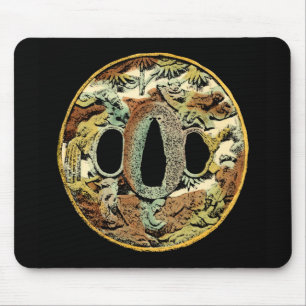 Gilded Asian Medallion by Vision Studio Mouse Mat