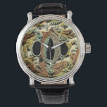 Gilded Asian Medallion by Vision Studio Watch<br><div class="desc">Unique print of a gilded Asian medallion by Vision Studio. A rainbow of autumnal colours stroke the eye,  giving the medallion a warm feel against the black background. Get your copy today!</div>