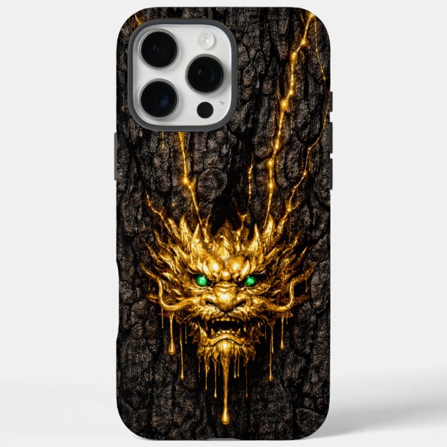 Gilded Bark Liquid Gold Dragon Case-Mate iPhone Case (Back)