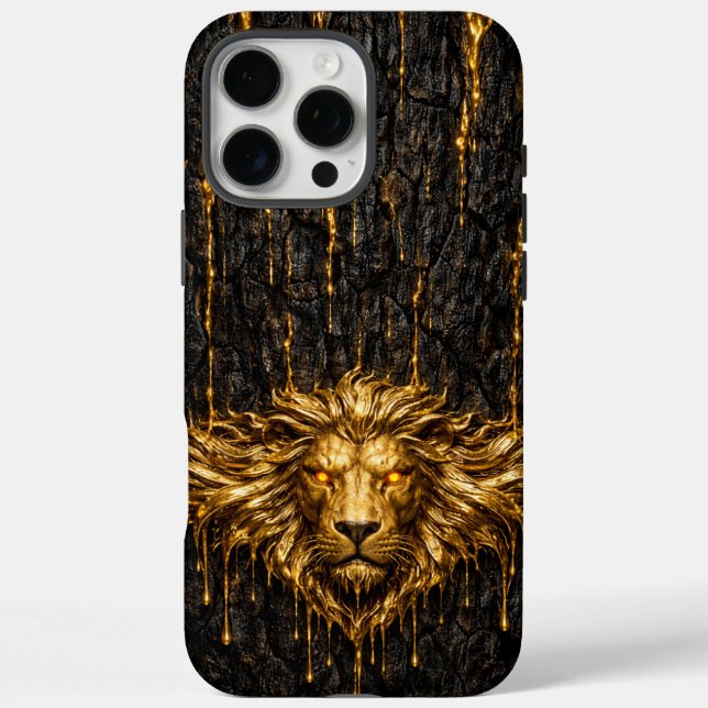 Gilded Bark Liquid Gold Lion Case-Mate iPhone Case (Back)