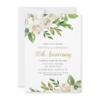 Gilded Blooms 50th Anniversary Party Invitation