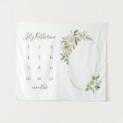 Gilded Blooms Baby Name Milestone Photo