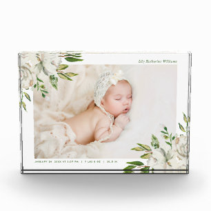 Gilded Blooms Baby Photo Keepsake