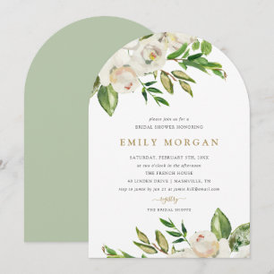 Gilded Blooms Bridal Shower Invitation