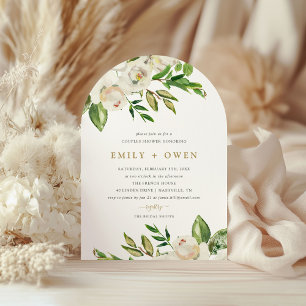 Gilded Blooms Couples Shower Invitation