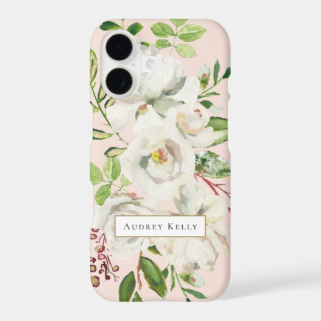 Gilded Blooms Custom Monogram | Blush (Back)