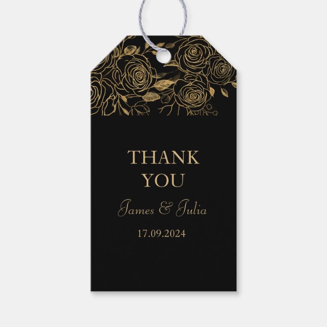 GILDED Blooms Gift Tags (Front)