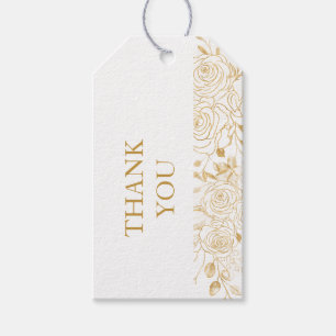 GILDED Blooms Gift Tags