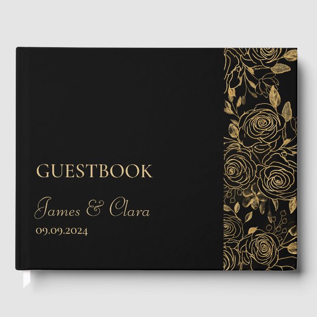GILDED Blooms Guest Book (Front)