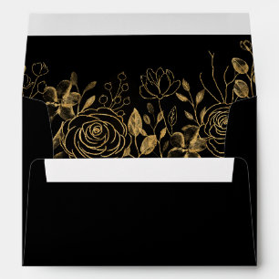 GILDED Blooms Label Envelope