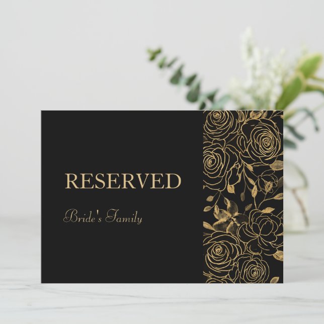 GILDED Blooms Reserved Sign (Standing Front)