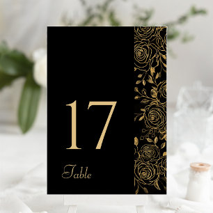 GILDED Blooms Table Number