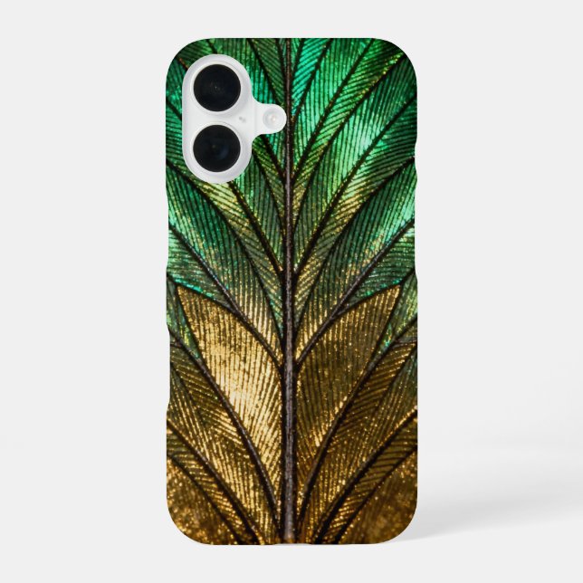 Gilded Butterfly Wing Anatomy iPhone 16 Case (Back)