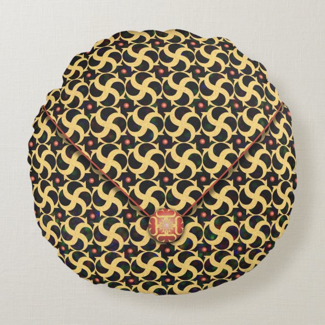 Gilded Cage Envelope Round Cushion (Front)