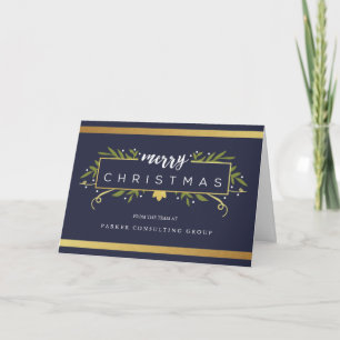 Gilded Christmas Corporate Card