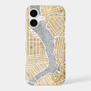 Gilded City Map Of New York