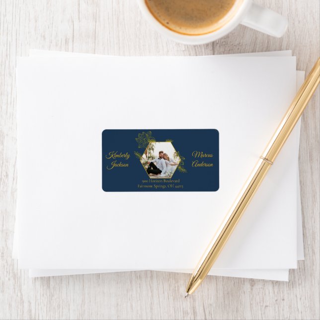 Gilded Elegance Address Label (Insitu)
