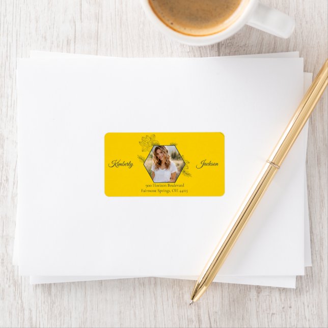 Gilded Elegance Address Label (Insitu)