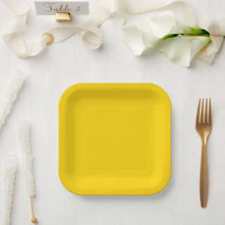 Gilded Elegance Soft Gold Paper Plate