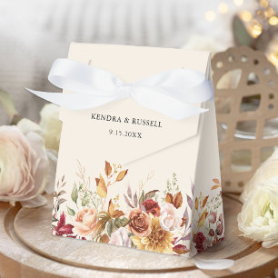 Gilded Fall Terracotta Floral Favour Box