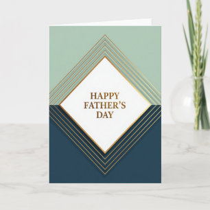 Gilded Fathers Day Wishes Card