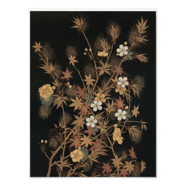 Gilded Flora: A Touch of Elegance Photo Print (Front)