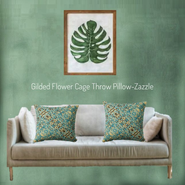 Gilded Flower Cage Cushion (Creator Uploaded)