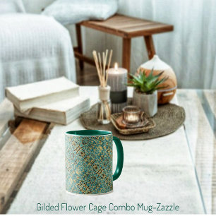 Gilded Flower Cage Mug