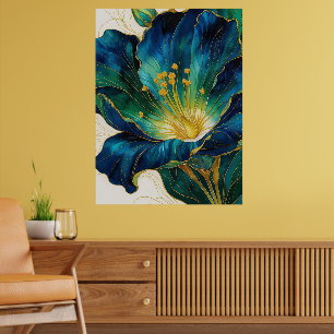 Gilded Flower Poster Wall Art