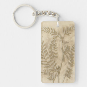Gilded Foliage I Key Ring