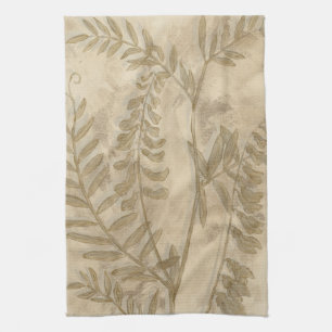 Gilded Foliage I Tea Towel