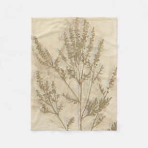 Gilded Foliage II Fleece Blanket