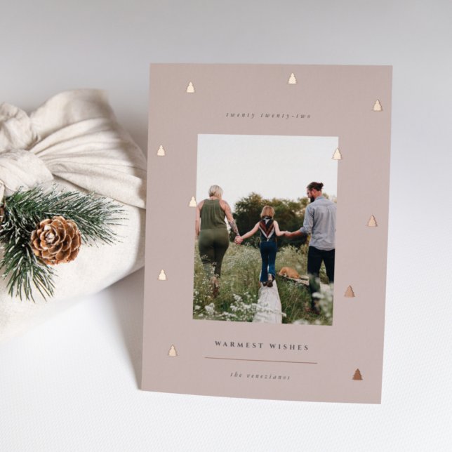 Gilded Forest | Elegant Christmas Photo Foil Holiday Card (Creator Uploaded)