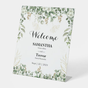 Gilded Garden: A Botanical Wedding Sign