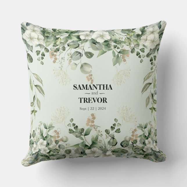 Gilded Garden: Personalised Luxury in Every Thread Cushion (Back)