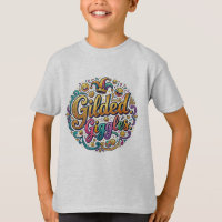 Gilded Giggles – Luxe Humour Typography T-Shirt