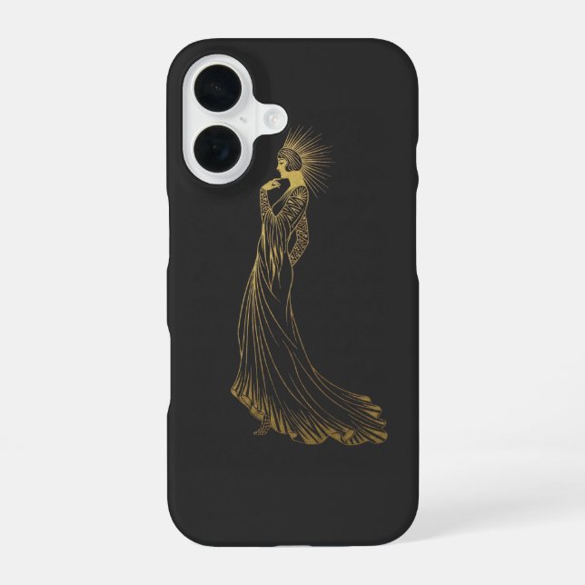 Gilded Grace iPhone 16 Case (Back)